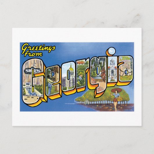 グルジアからのご挨拶！ ポストカード (正面)