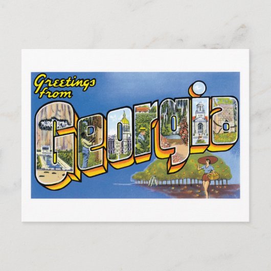 グルジアからのご挨拶！ ポストカード (正面)