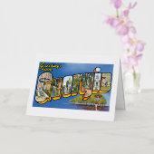 グルジアからのご挨拶！ 箔グリーティングカード (蘭)