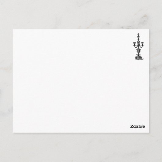 グルジアのレディ飲み茶 – 緑 ポストカード (裏面)