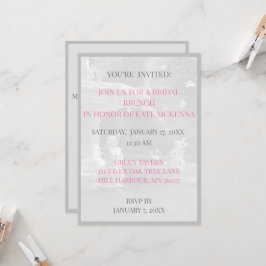 グルジアの噴水の花嫁のランチョブランチ 招待状