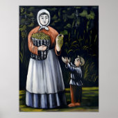 グルジアの画家ニコ・ピロスマーニの絵画 ポスター (正面)