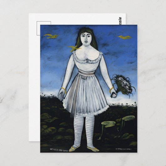 グルジアの画家ニコ・ピロスマーニの絵画 ポストカード (正面/裏面)