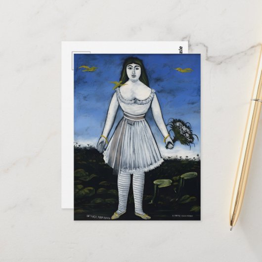 グルジアの画家ニコ・ピロスマーニの絵画 ポストカード (正面/裏面インサイチュ)