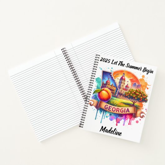 グルジアの風光明媚な果樹園を発見 ノートブック (内部)