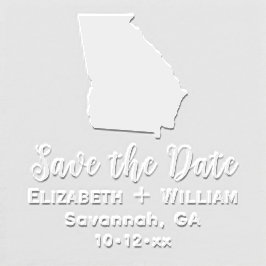 グルジアエレガント州マップ結婚式の日付を保存