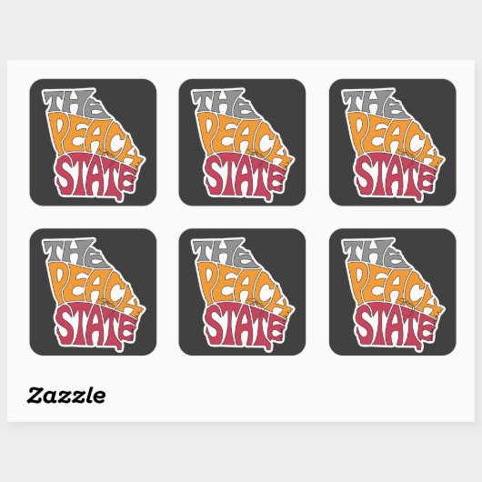 グルジアニックネームワードアート スクエアシール (シート)