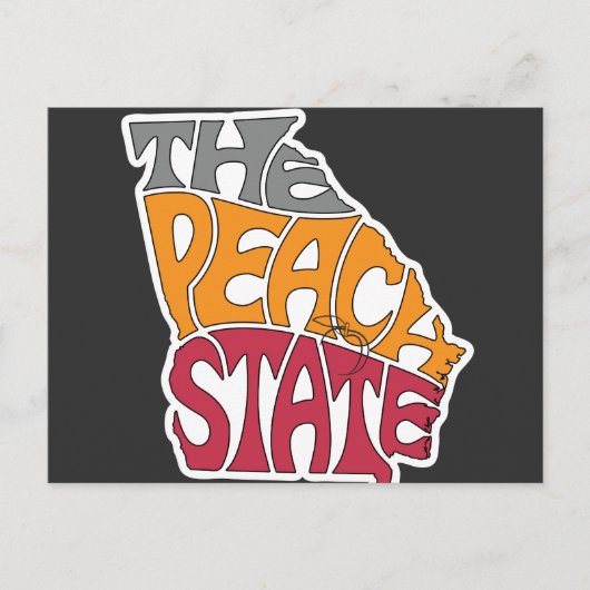 グルジアニックネームワードアート ポストカード (正面)