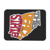 グルジアニックネームワードアート マグネット (横)