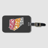 グルジアニックネームワードアート ラゲッジタグ (正面横)