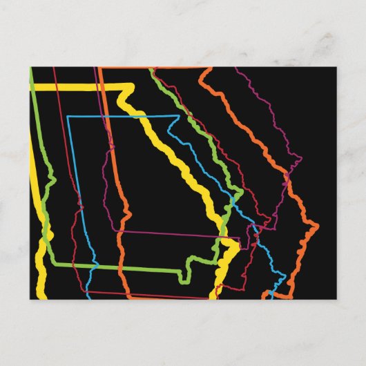 グルジアプライドぼやけ ポストカード (正面)