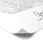 グルジアミニマル通りの地図 ポスター (角)