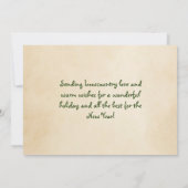 グルジアメリーからのローカントリー・クリスマス シーズンカード (裏面)