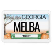 グルジアライセンスプレートフレキシブル マグネット (横)