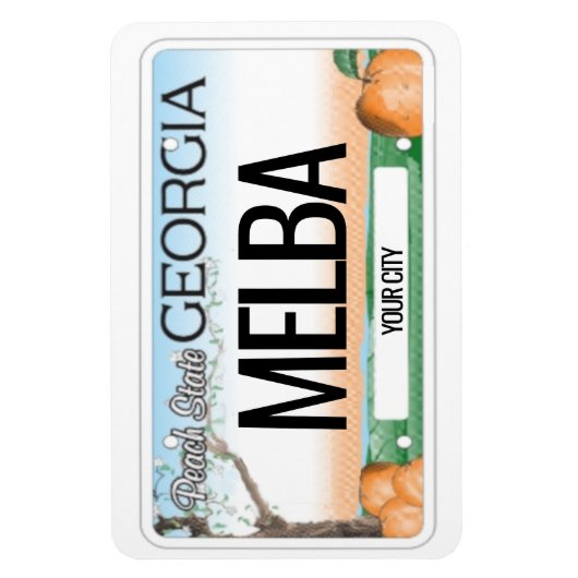 グルジアライセンスプレートフレキシブル マグネット (縦)