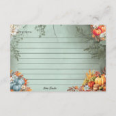 グルジアレシピカード エンクロージャーカード (裏面)