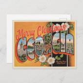 グルジアヴィンテージ州のメリークリスマス ポストカード (正面/裏面)