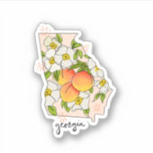 グルジア図解入りの、写真付きの州シール シール (正面)