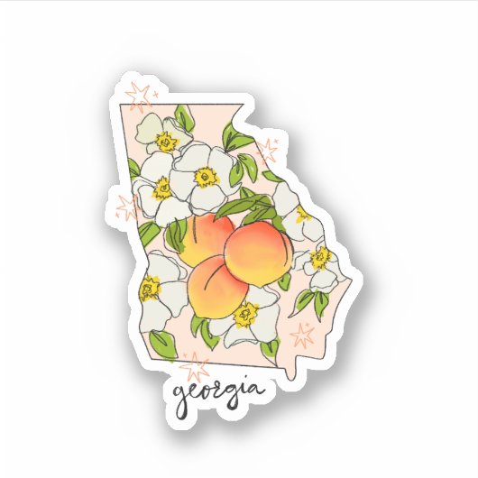 グルジア図解入りの、写真付きの州シール シール (正面)