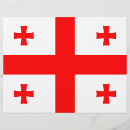 グルジア国旗とレターヘッド レターヘッド