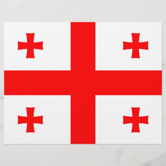 グルジア国旗とレターヘッド レターヘッド (正面)