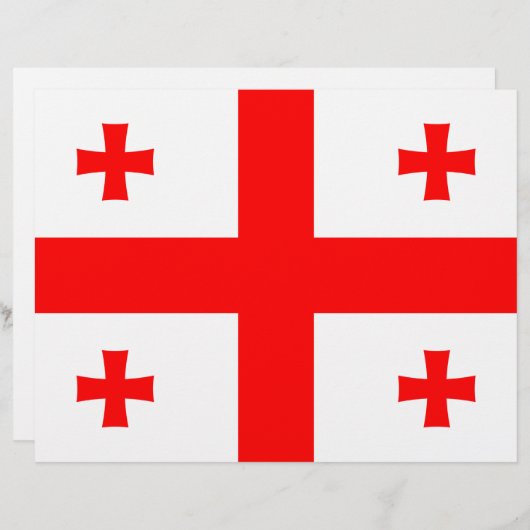 グルジア国旗とレターヘッド レターヘッド (正面/裏面)