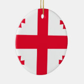 グルジア国旗 セラミックオーナメント (右)