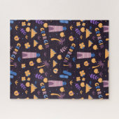 グルジア州シンボル – ピーチ、ウォータータワー、花 ジグソーパズル (横)