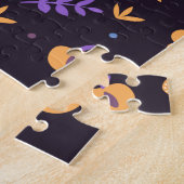 グルジア州シンボル – ピーチ、ウォータータワー、花 ジグソーパズル (側面)