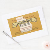 グルジア州ローカルハニージャー長方形シール 長方形シール (封筒)