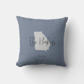 グルジア州概要家族名装飾用クッション クッション (正面)