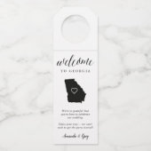 グルジア州結婚ズ・ウェルカム ボトルネックタグ (正面)