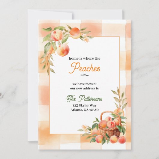 グルジア桃の移動告知 招待状 (正面)