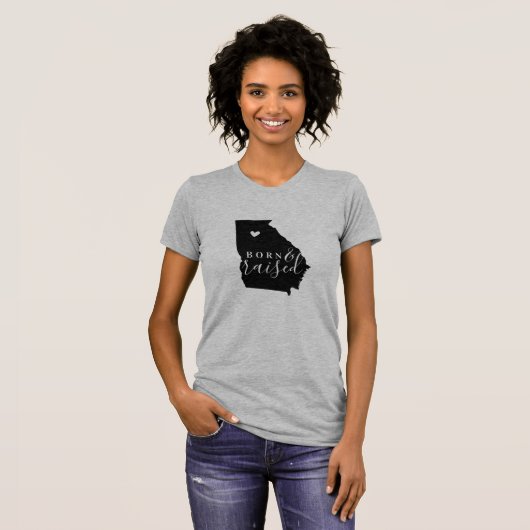 グルジア生まれと州ティー Tシャツ (正面フル)