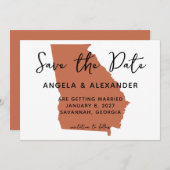 グルジア結婚ズテラコッタ セーブザデート (正面/裏面)