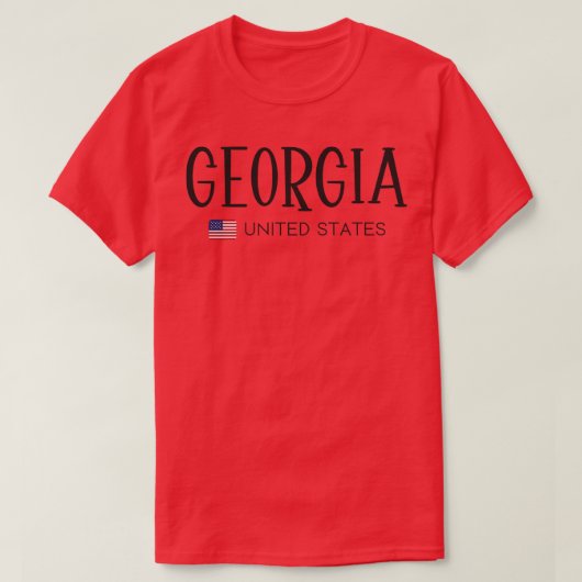 グルジア統一された州Tシャツ Tシャツ (デザイン正面)