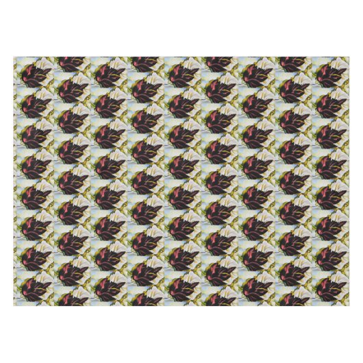 グルジア葉オキーフェの静物柄 テーブルクロス (正面(横))