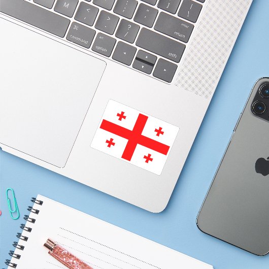 グルジア シール (ノートパソコンとiPhone)