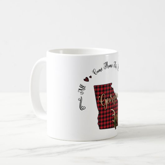 グルジア・プレイド来・オールホーム コーヒーマグカップ (正面左)