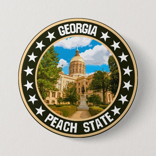 グルジア 缶バッジ (正面)