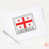 グルジア 長方形シール (封筒)