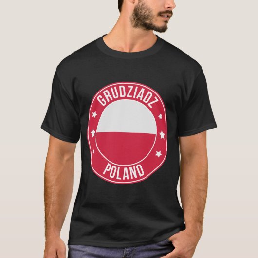 グルジツァッツ ポーランドの街Tシャツ Tシャツ (正面)
