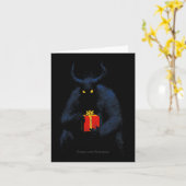 グルスヴォムクランプスホルンホリデークリスマスヴィンテージ カード (黄色い花)