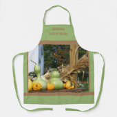 グルズアンドコーンクズカントリーパーソナライズされた秋 エプロン (正面)