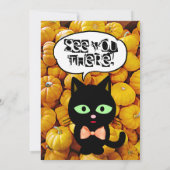 グルズカボンプキンズアンドキャットハローウィンパーティ招待状 招待状 (裏面)