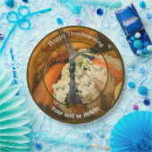 グルズカラフル秋パーソナライズされた感謝祭 ペーパープレート (パーティー)