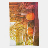 グルズ&カボンプキンスファームスタンド抽象芸術 キッチンタオル (縦)