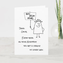 グルゼルダハ話ップ新誕生日年賀状 シーズンカード