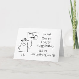 グルゼルダ引用文おもしろいの知恵の言葉誕生日 カード
