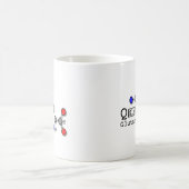 グルタミンのアミノ酸のマグ コーヒーマグカップ (中央)